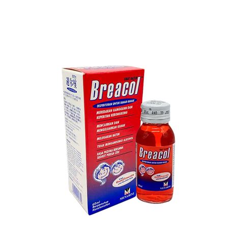 Breacol Cough Syrup 60 Ml Adult Child Poh Wah Trading Company