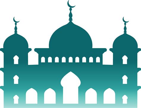 Islamic Mosque Silhouette With Gradient Color Isolated Illustration 43548808 Vector Art At Vecteezy