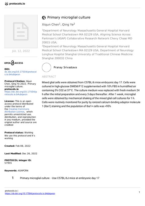 Pdf Primary Microglial Culture V