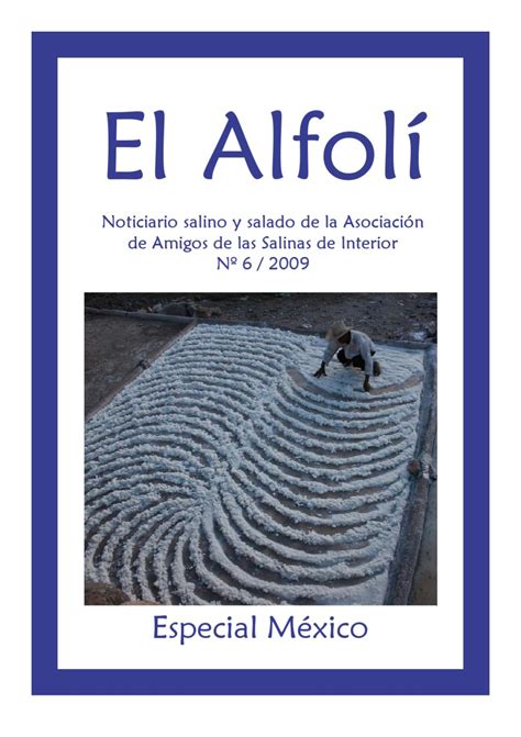 Issuu El Alfolí 6 2009 By Asociación De Amigos De Las Salinas De Interior