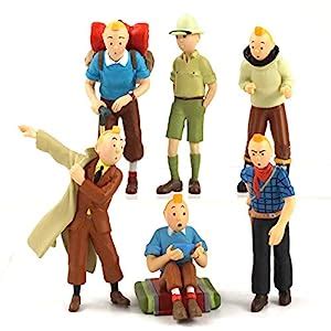 Buy Trunkin Tintin Aventures Set Of 6 Action Figures Set B Model Toy