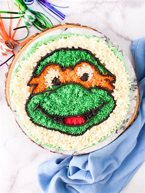 Teenage Mutant Ninja Turtle Cake Decorating Tutorial - Made In A Pinch