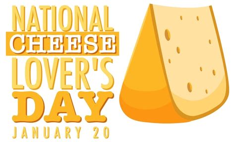 Icono del día nacional de los amantes del queso Vector Gratis