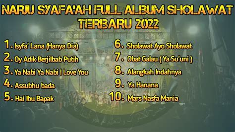 FULL ALBUM SHOLAWAT TERBARU 2022 NARJU SYAFA AH BANYUWANGI YouTube