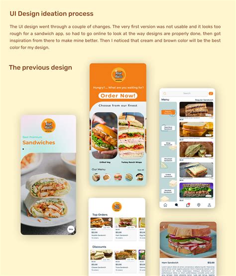 Case study of Sandwich Bay on Behance