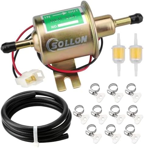 Amazon 12V Universal Electric Fuel Pump Kit 3 6PSI Inline Low