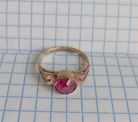 Колечко кольцо с рубином, серебро 875. ОМЮ3, СССР: 560 грн. - Кольца ...