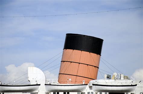 Funnel Of Queen Mary Cruise Ship Free Stock Photo - Public Domain Pictures