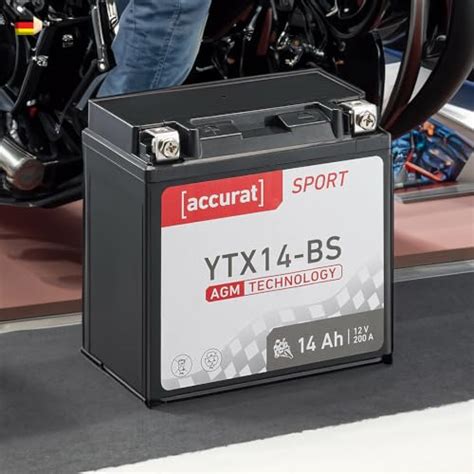 Accurat Motorradbatterie Ytx Bs V Ah A R Ttelfest