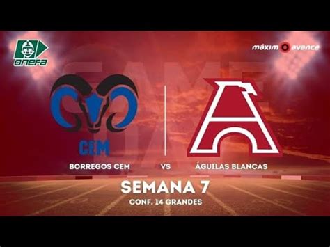 Transmisi N Guilas Blancas Ipn Vs Borregos Cem Semana De Onefa