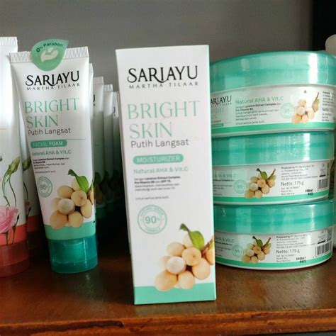 Sariayu Bright Skin Putih Langsat Facial Foam 75gr Moisturizer 35gr