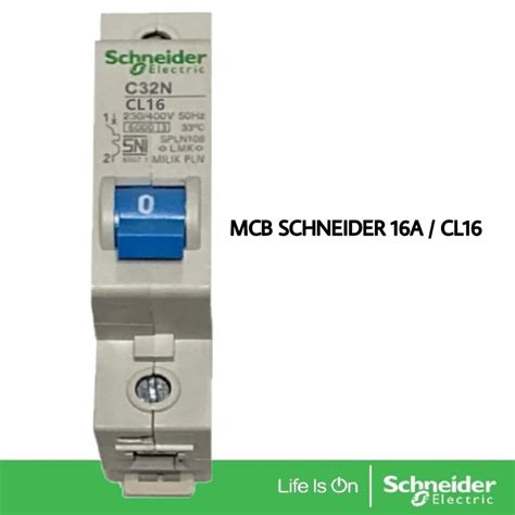 Jual Mcb Schneider Ampere A Cl C N Biru Spln Pln Benser W