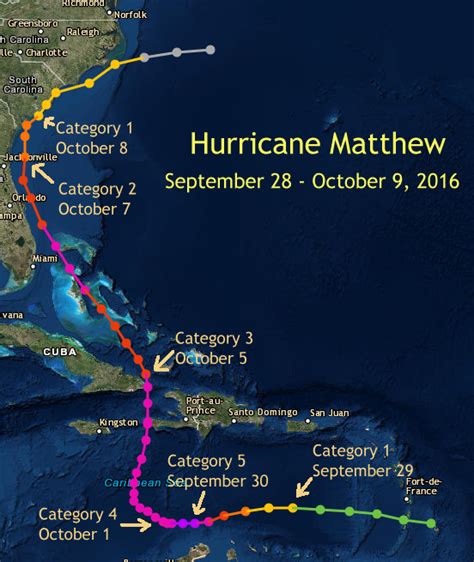 Hurricane Matthew In The Carolinas October 8 2016