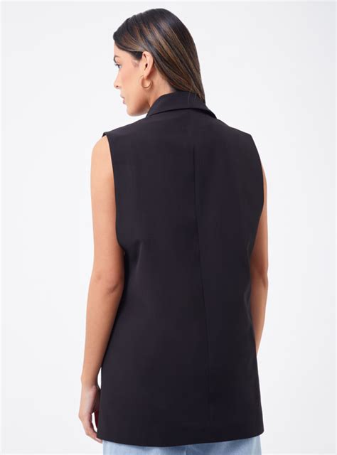 Ripley Blazer Mujer Marquis Negro Sin Mangas