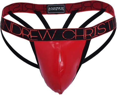 Andrew Christian Inferno Lattice Thong W Almost Naked Rot S Amazon De Bekleidung