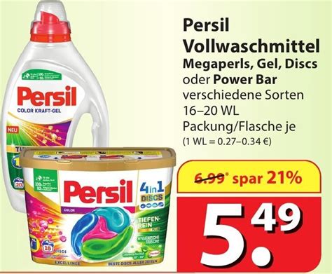 Persil Vollwaschmittel Megaperls Gel Discs Oder Power Bar Wl