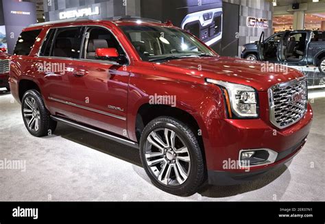 2019 Gmc Yukon Denali On Display At The New York International Auto Show At The Javits Center In