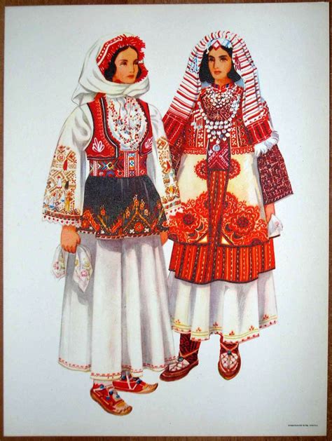 Serbia Folk Costume Pec Kosovo Serbian Clothing Traditional