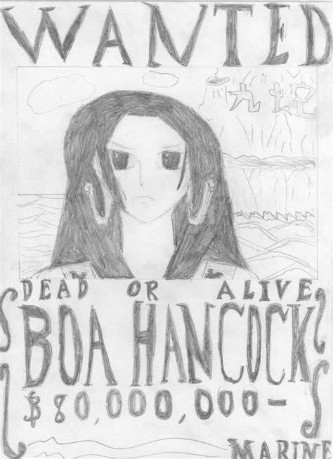 Boa Hancock Bounty Poster By Santoryu3000worlds On Deviantart