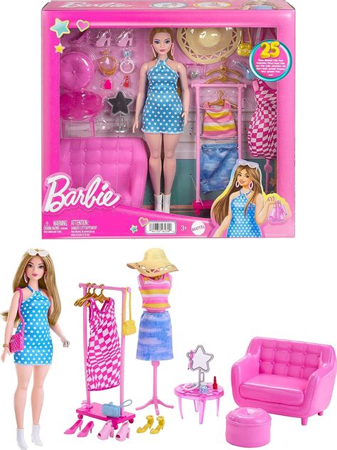 Barbie La Película Set De Juego Estilista Y Armario Con Accesorios Para