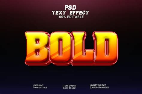 Style D Effet De Texte Psd Gras D Modifiable Psd Premium