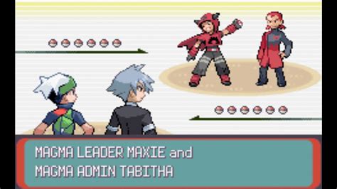 Magma Leader Maxie And Magma Admin Tabitha Want To Battle At Mossdeep