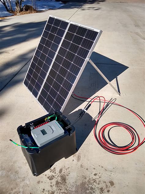 A Small Solar Power System for Radio Operations