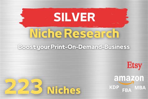 Silver Niche Research And Keyword List Graphic By Digitalshandmade