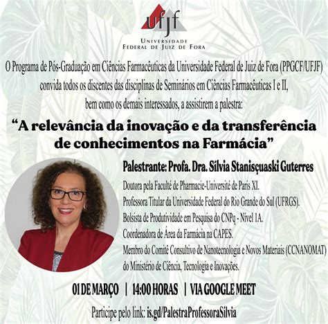 Palestra A Relev Ncia Da Inova O E Da Transfer Ncia De Conhecimentos