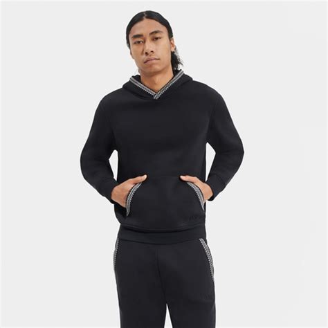 Ugg Mens Tasman Hoodie In Black/black | ModeSens