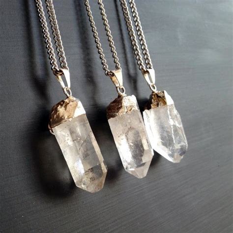 Clear Quartz Point Necklace By Atelier Yumi Quartz Point Necklace