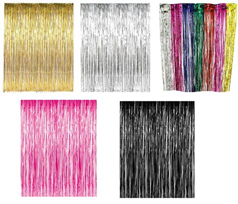 Party Supply Metallic Foil Fringe Curtain Decorations Christmas New