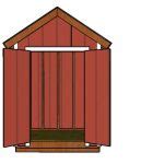 Gable Shed Plans Front View Myoutdoorplans