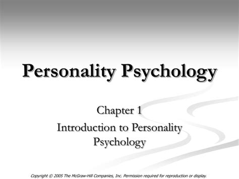 Personality Psychology