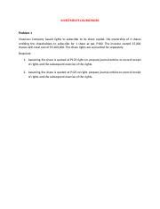 CHAPTER 15 PROBLEMS Docx Problem 15 1 ACP Template Company Provided