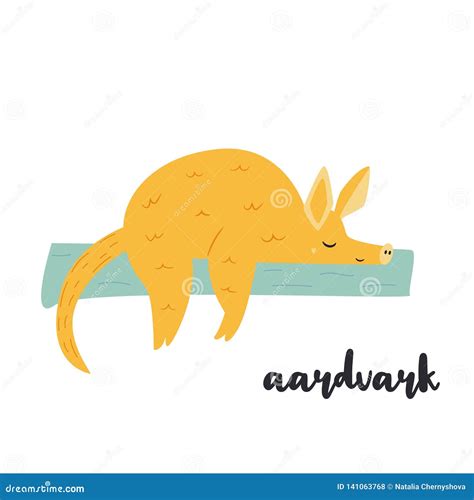 Cute Aardvark Cartoon Vector Illustration | CartoonDealer.com #109265673