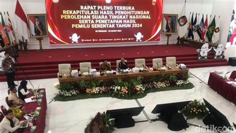 KPU Gelar Rekapitulasi Nasional Hari Ke 3 Dengan Dua Panel Presentatif