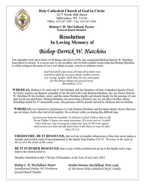 Resolution Examples For Funerals