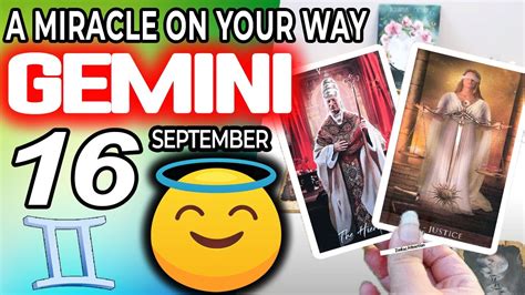 Gemini A Miracle On Your Way Horoscope For Today September