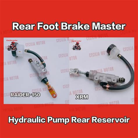 Motorcycle XRM RAIDER 150 Rear Foot Brake Master Hydraulic Pump Rear