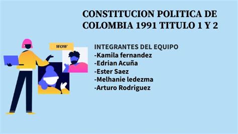 Constitucion Politica De Colombia Titulo 1 Y 2