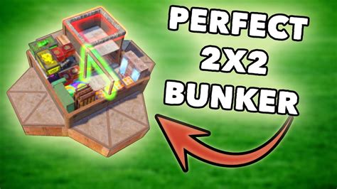 Perfect 2x2 Bunker Rust Expandable Base Design 2023 Youtube