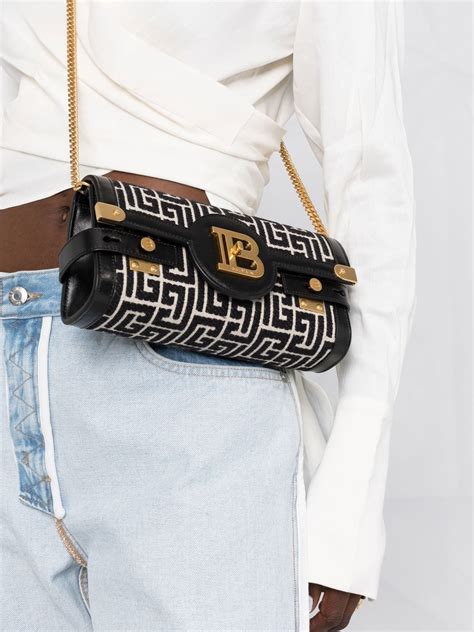 Balmain Pochette B Buzz Motif Monogramm Farfetch