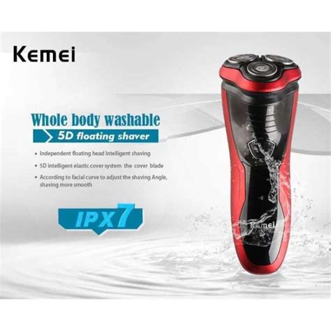 Jual Original Kemei Km Men Rechargeable Triple Floating Blade