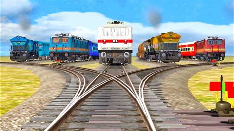 Train Classic Railway Crossing Train Simulator Indian Express Train