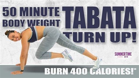 30 Minute BODYWEIGHT CARDIO AND ABS TABATA WORKOUT ğŸBurn 400