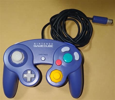 【目立った傷や汚れなし】純正品 ニンテンドー ゲームキューブ コントローラー バイオレット Nintendo Gamecube