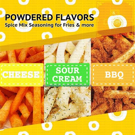 French Fries Flavoring For Fries Popcorn Nachos Cheese Powder Sour Cream Powder Bbq Powder