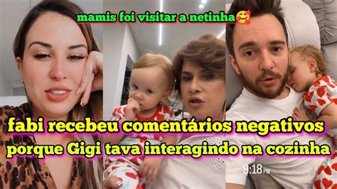 família santina fabi recebeu comentários ruins só porque gigi gosta de