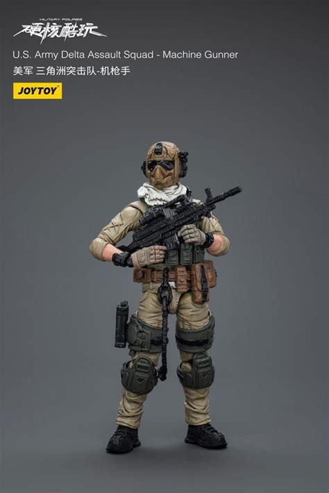 Hardcore Coldplay U S Army Delta Assault Squad Machine Gunner 1 18